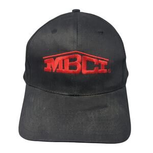 MBCI Snapback Hat Black One Size Adjustable Embroidered 6 Panel Katl